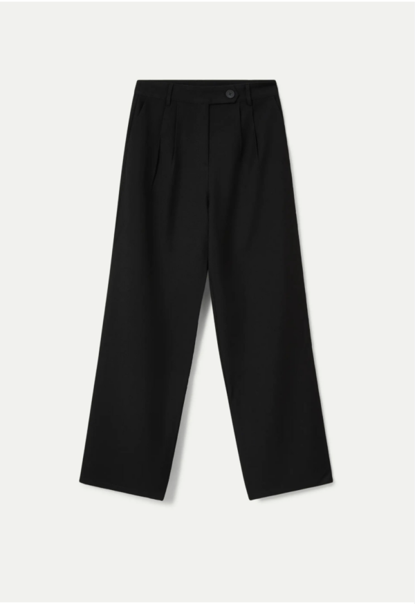 PANTALON DE TRAJE RECTO NEGRO