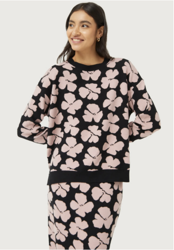 JESRSEY DE PUNTO JACQUARD FLORAL JACINTO