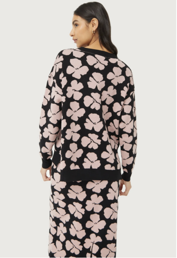 JESRSEY DE PUNTO JACQUARD FLORAL JACINTO