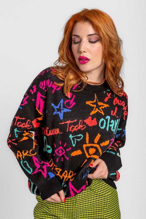 SWEATER OVERSIZE POR DENTRO DE COLORES